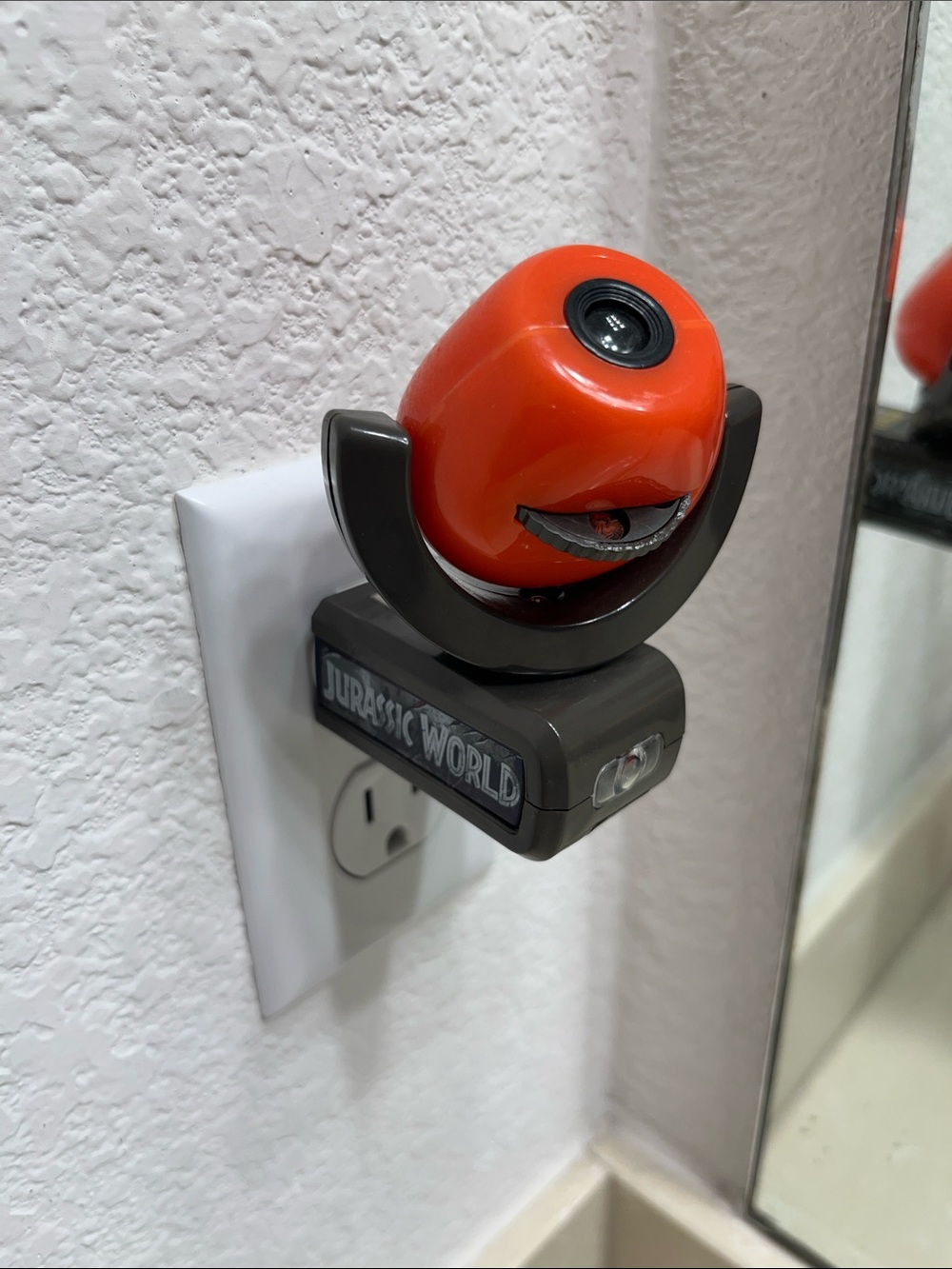 Jurassic World Red & Gray Plug-In Night Light